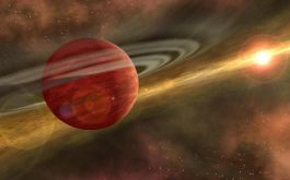 2015/09 - Artist view of a newly born giant planet in the disc of a baby star ©NASA/JPL
