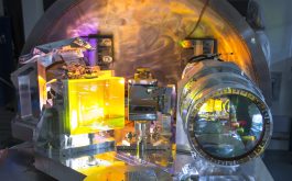 2017/02 - The spectrograph optics on the SPIRou cryogenic bench (©S. Chastanet – CNRS/OMP)