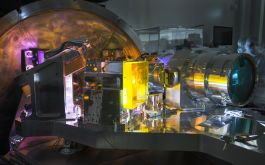 2017/02 - The spectrograph optics on the SPIRou cryogenic bench (©S. Chastanet – CNRS/OMP)