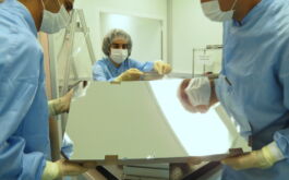 2016/08 - Off-axis Parabola integration on its mount at LAM (©ACaillat-LAM)