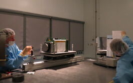 2016/09 - Alignment step on one of the parabola clear aperture (©ZChallita-IRAP/OMP)