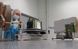 2016/09 - Preparation of the metrology bench after Parabola integration on its mount (©ZChallita-IRAP/OMP)