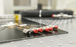 2016/04 - Octagonal fibers allowing high-enough scrambling performances at the entrance of the pupil slicer (©S.Chastanet - OMP)