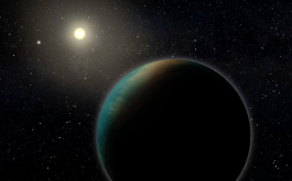 2023/02 - Artistic rendition of the exoplanet TOI-1452 b, a small planet that may be entirely covered in a deep ocean. (Credit: B. Gougeon/Université de Montréal; https://exoplanetes.umontreal.ca/en/une-planete-ocean/)